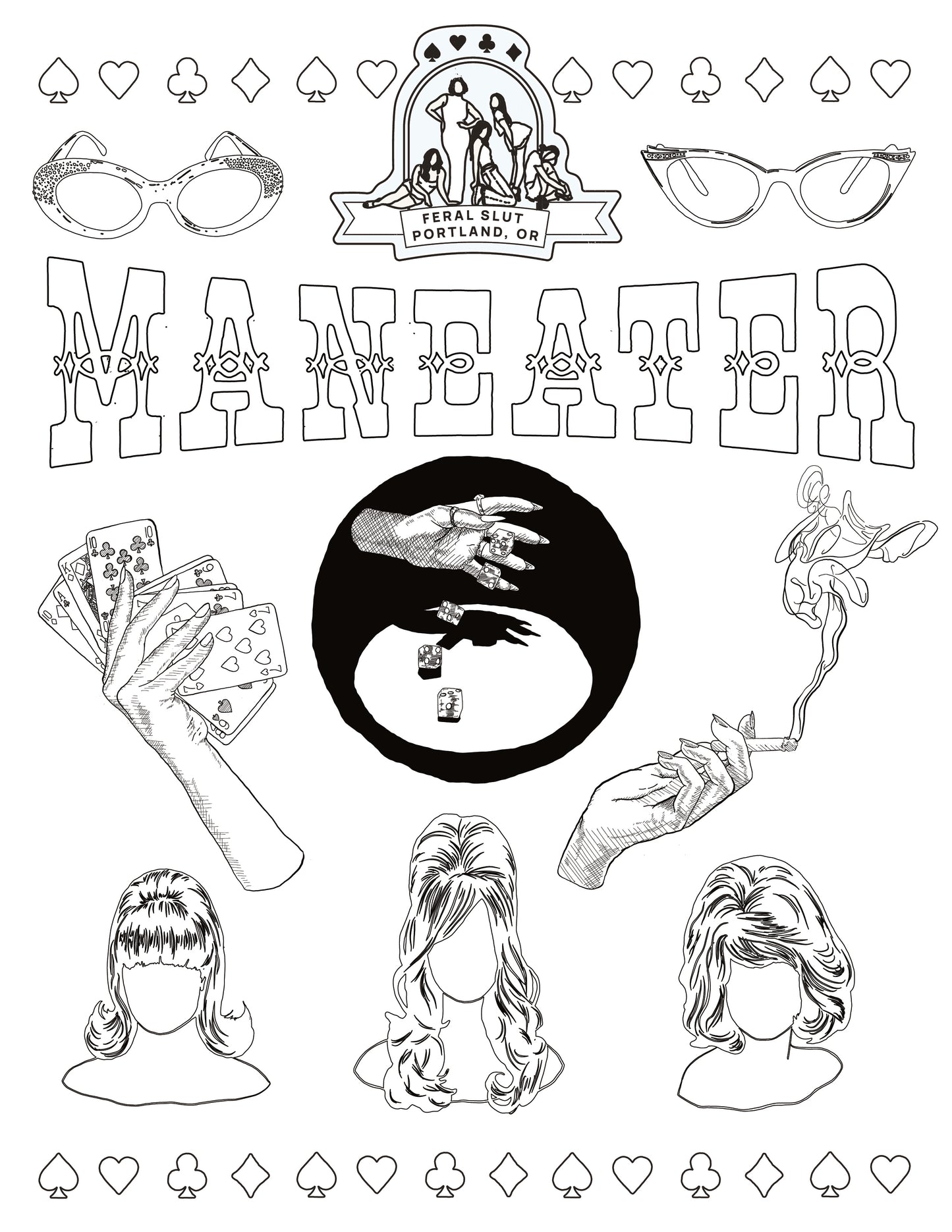 Maneater Coloring Page