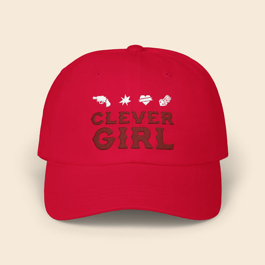 Clever Girl Red | Dad Hat