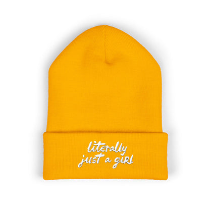 Literally Just a Girl | Embroidered Beanie