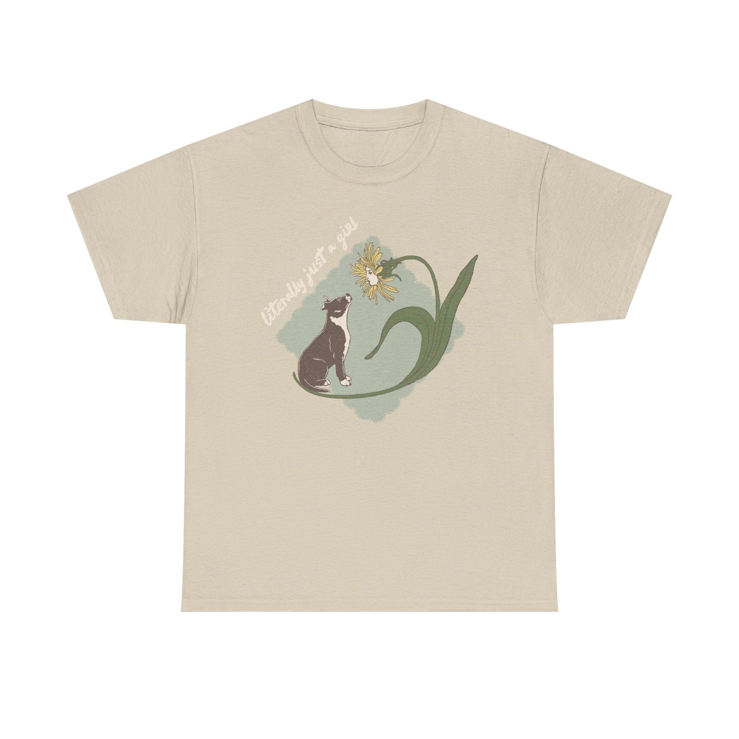 Literally Just a Girl Pit Bull Flower |  Unisex T-Shirt