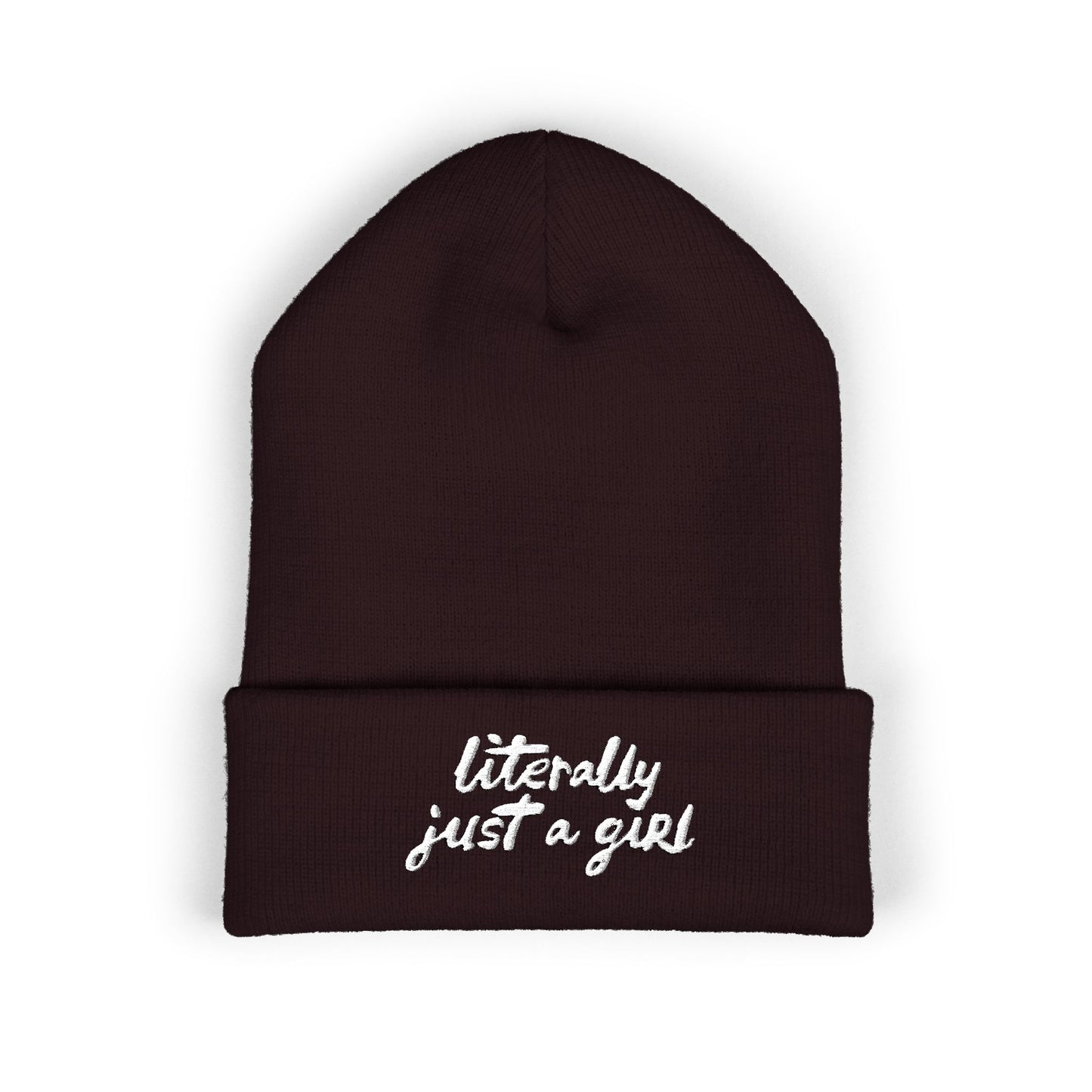 Literally Just a Girl | Embroidered Beanie