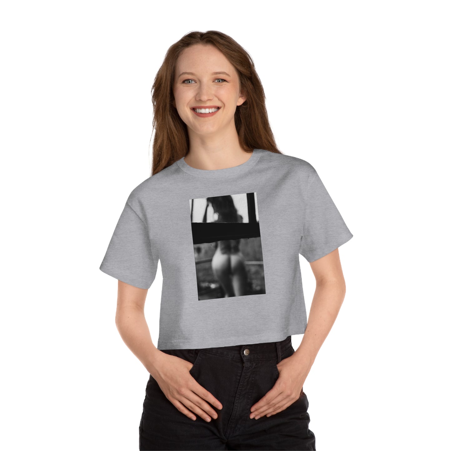 Window Watching Cropped T-Shirt