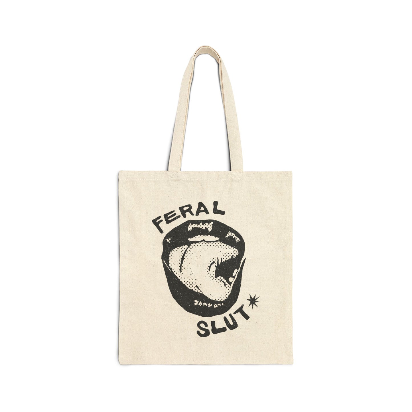 Feral Slut Licks | Canvas Tote Bag