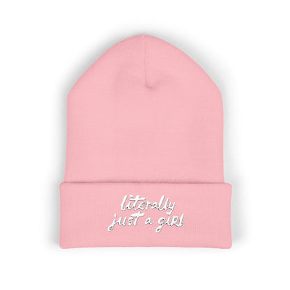 Literally Just a Girl | Embroidered Beanie