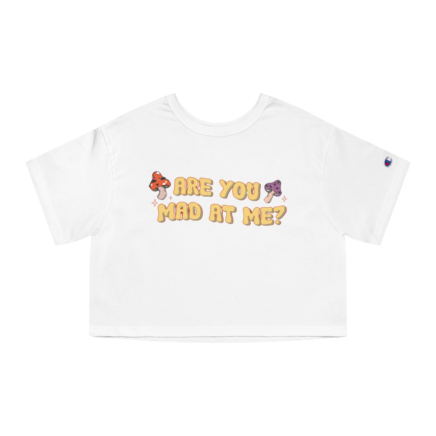 Are You Mad At Me? Cropped T-Shirt