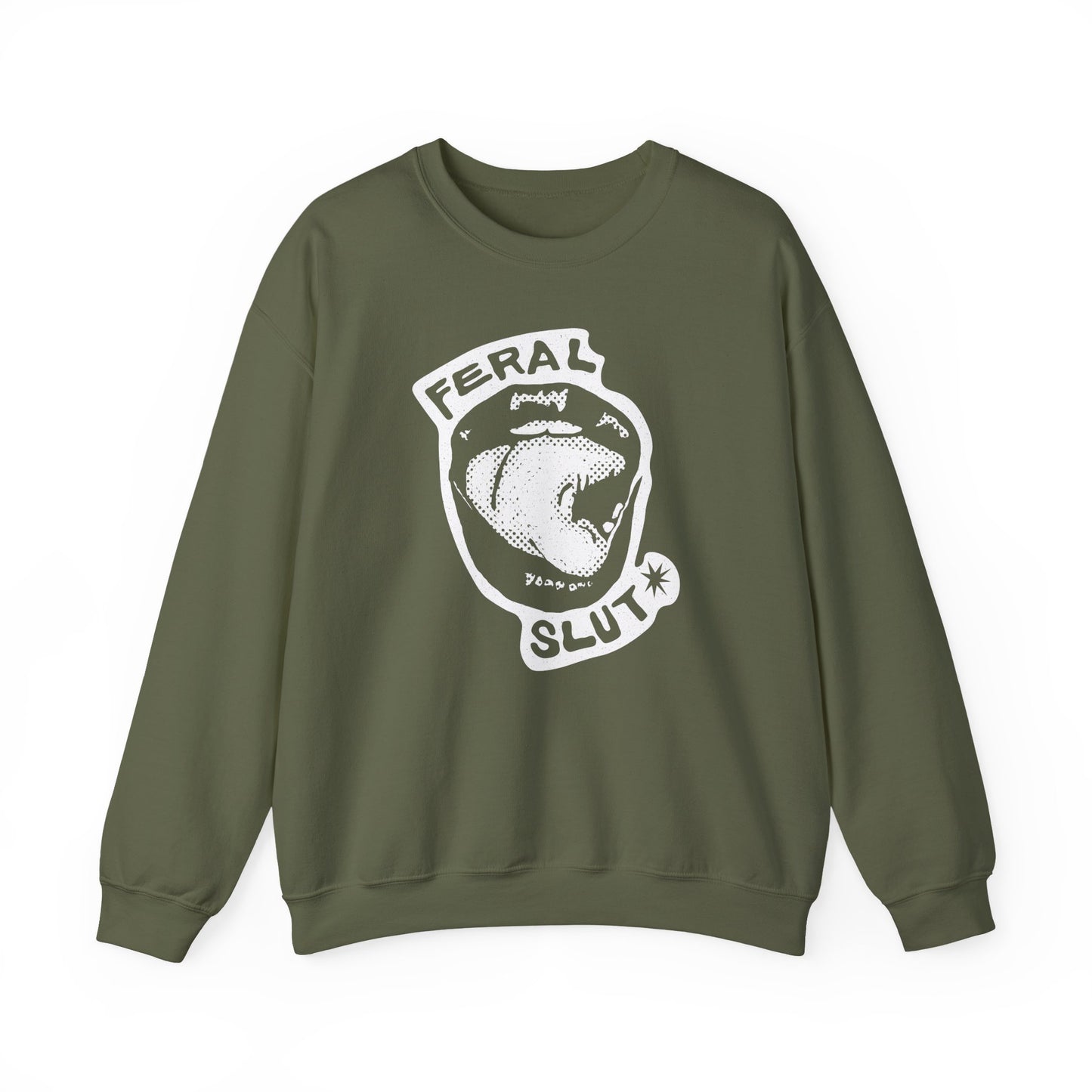 Feral Slut Licks | Unisex Crewneck