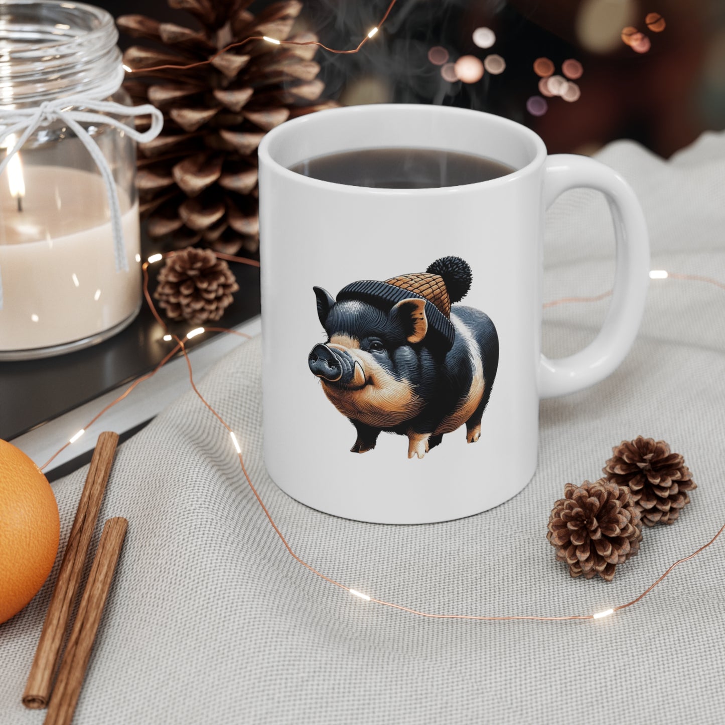 Mr Pig Ceramic Mug 11oz