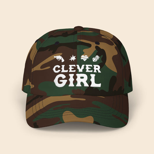 Clever Girl Camo | Dad Hat