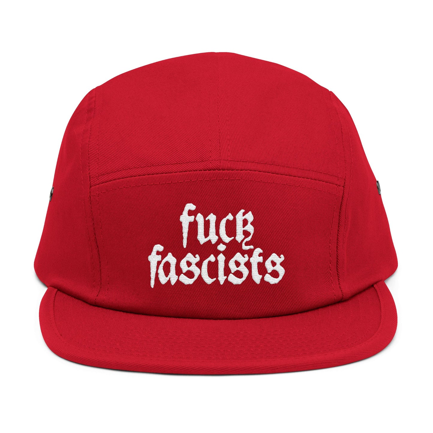 Fuck Fascists | 5 Panel Embroidered Cap