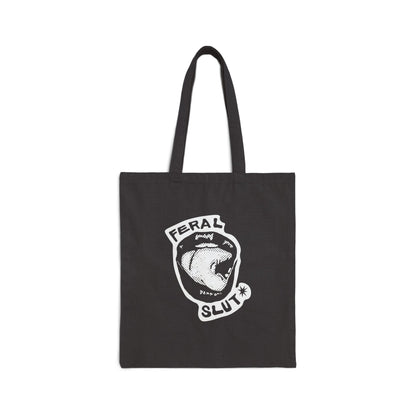 Feral Slut Licks | Canvas Tote Bag