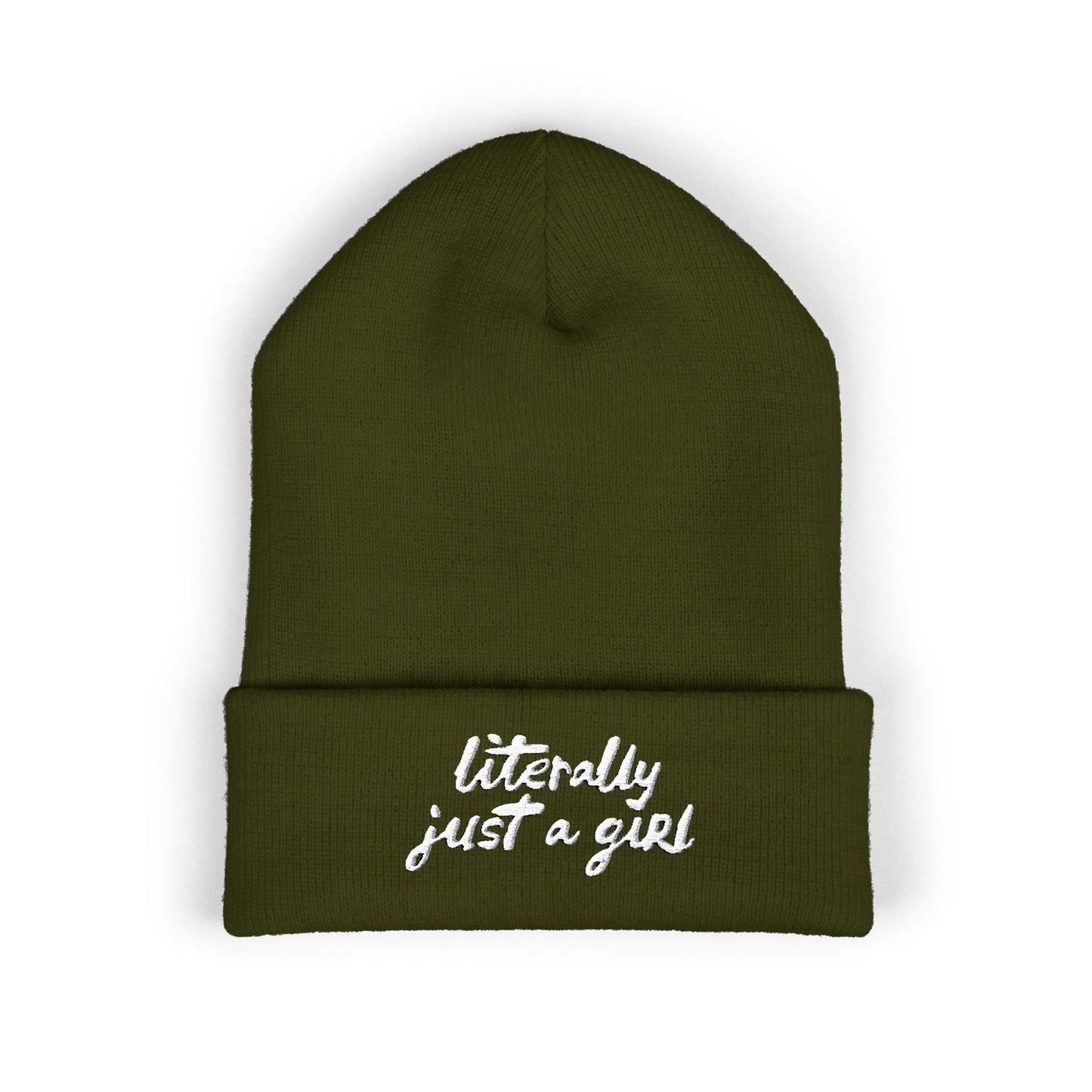 Literally Just a Girl | Embroidered Beanie
