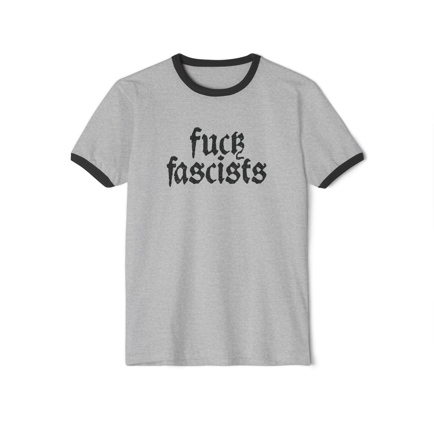Fuck Fascists | Unisex Ringer T-Shirt