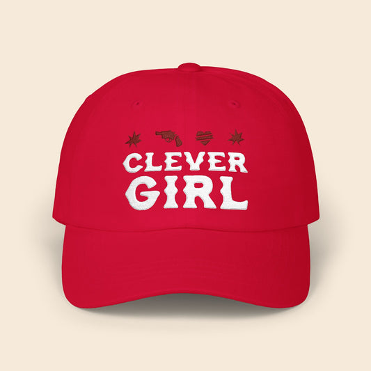Clever Girl Red | Dad Hat