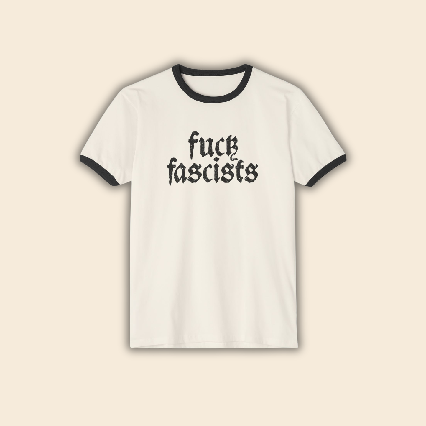 Fuck Fascists | Unisex Ringer T-Shirt