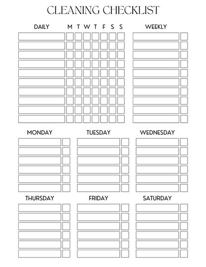 Basic Checklist Bundle