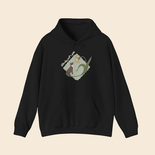Literally Just a Girl Pit Bull Flower | Unisex Hoodie