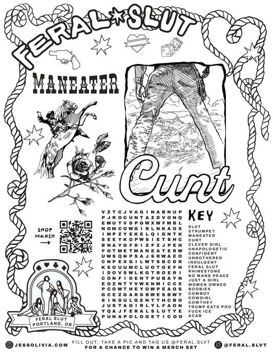 June Dirtbag Western Coloring Page Bundle