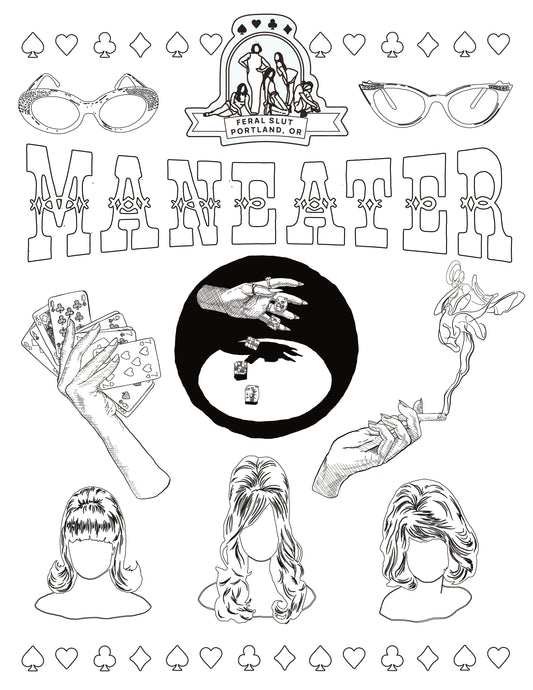 Maneater Coloring Page
