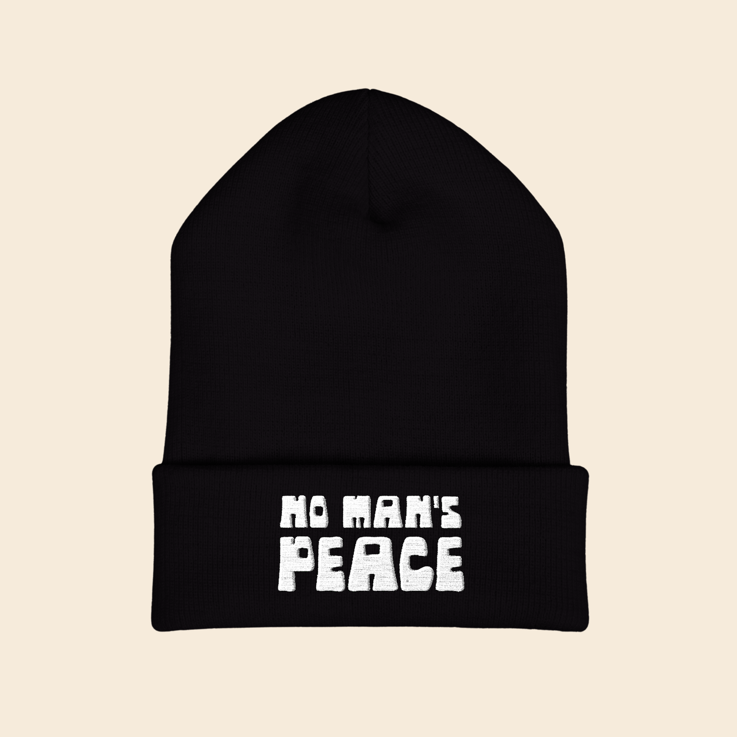 No Man's Peace | Embroidered Beanie