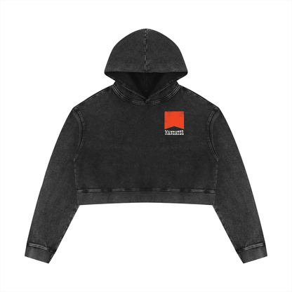 Maneater | Mineral Washed Crop Hoodie