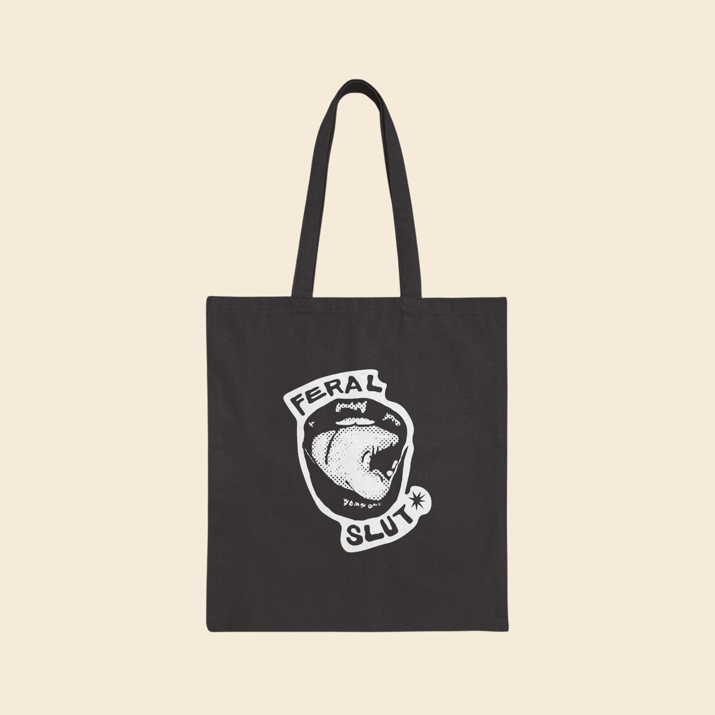 Feral Slut Licks | Canvas Tote Bag